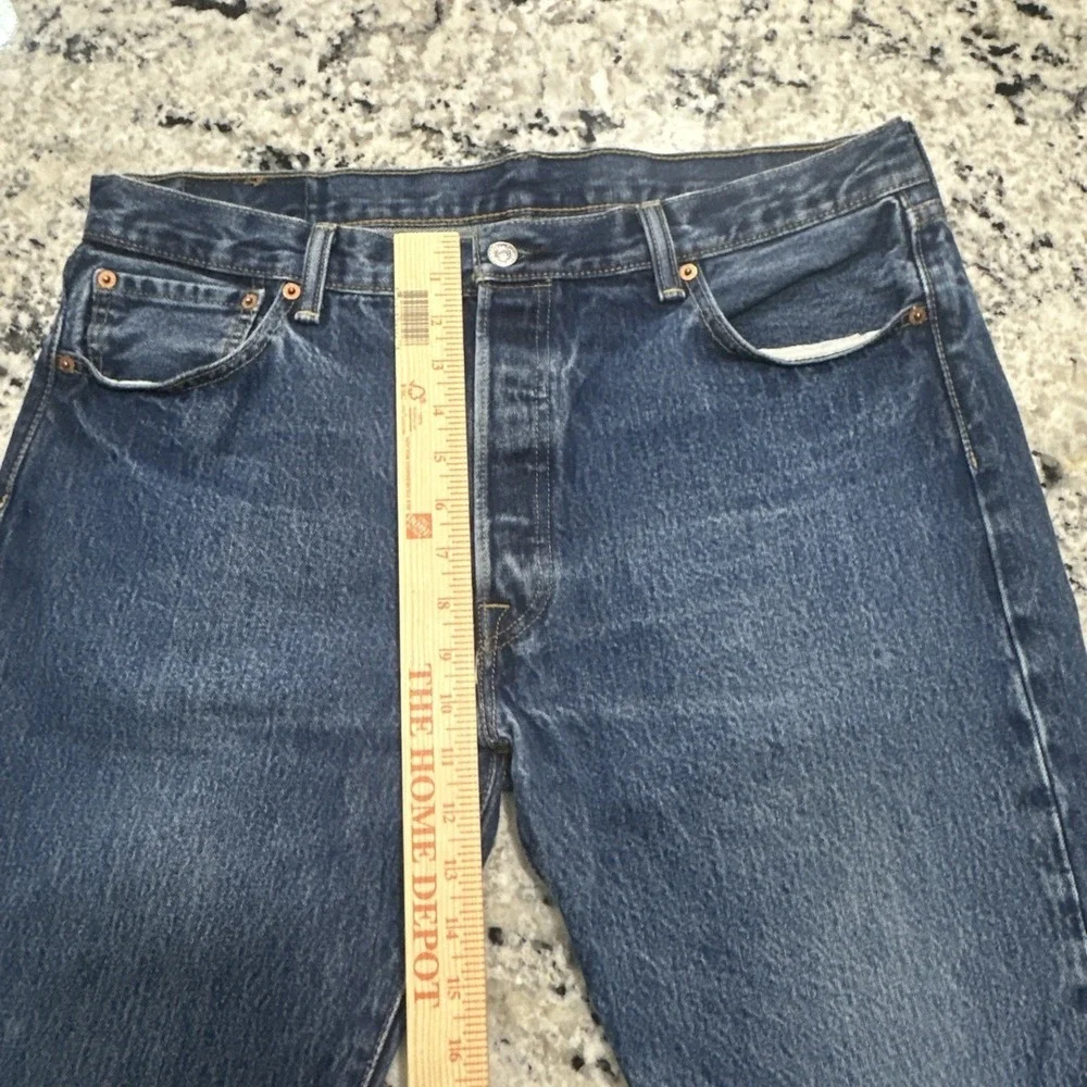Retro Levi's 501 Jeans Mens Size 36x34 (36x33.5)‎ Blue Original Straight Denim